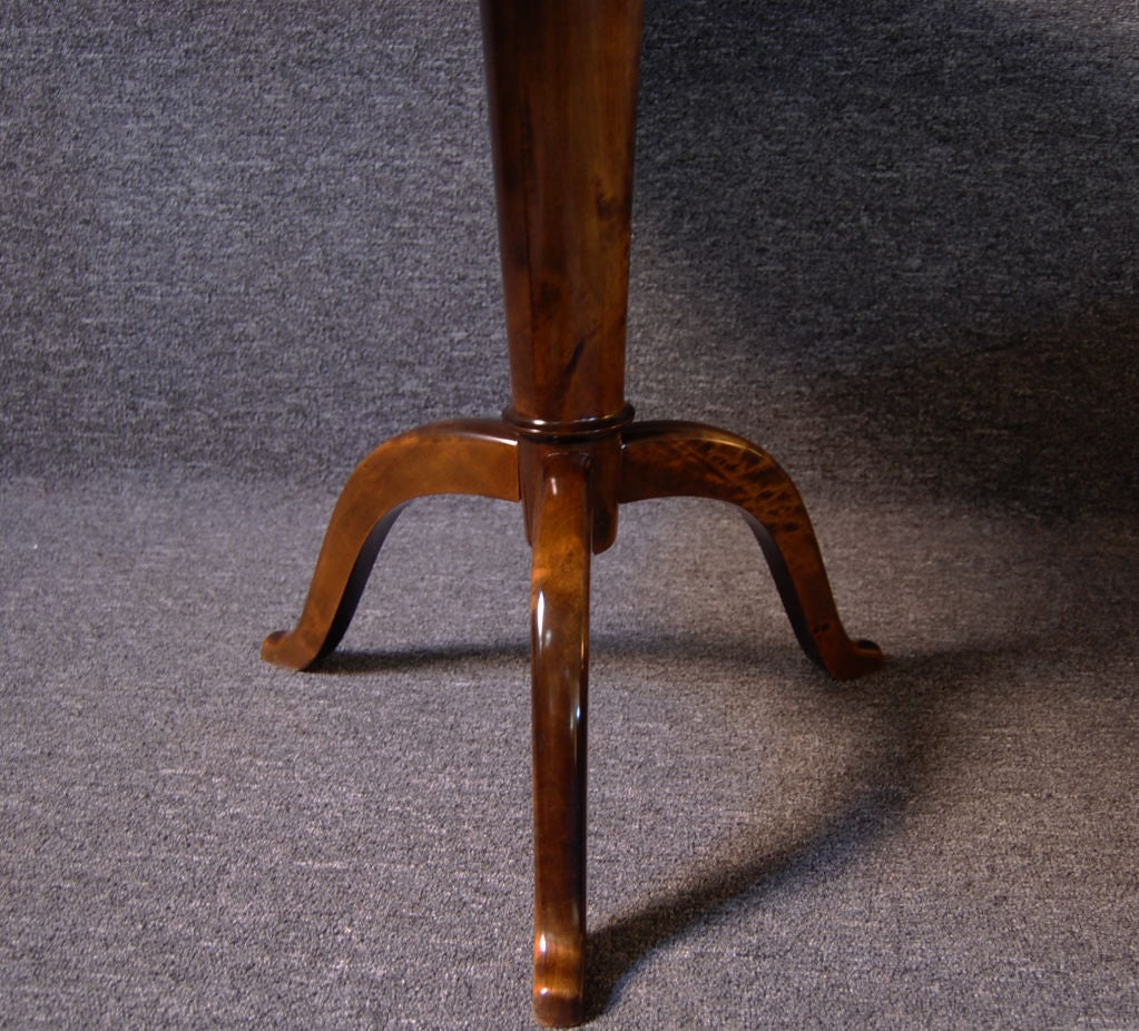 Swedish Art Deco End Table of Rosewood, Carpathian Elm and Birch 7