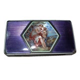 Enamel Box - Silver plated