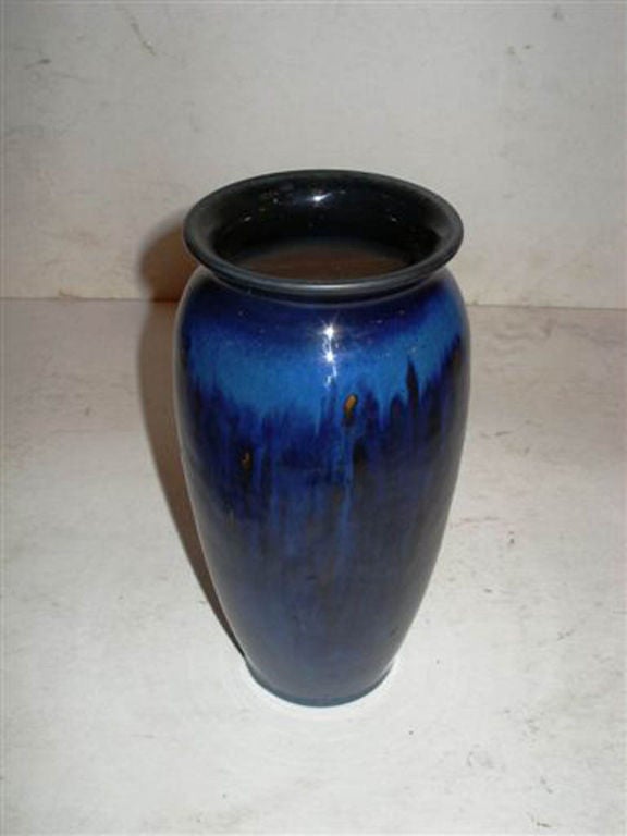 Ceramic "Rookwood" Blue Vase
