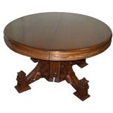 Victorian Walnut Round Table
