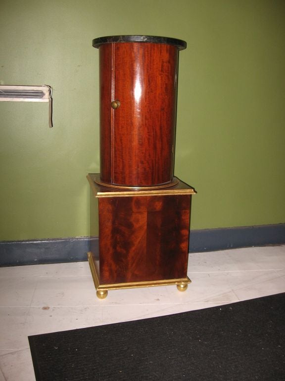 Pair of Empire Mahogany & Parcel Gilt Cabinets