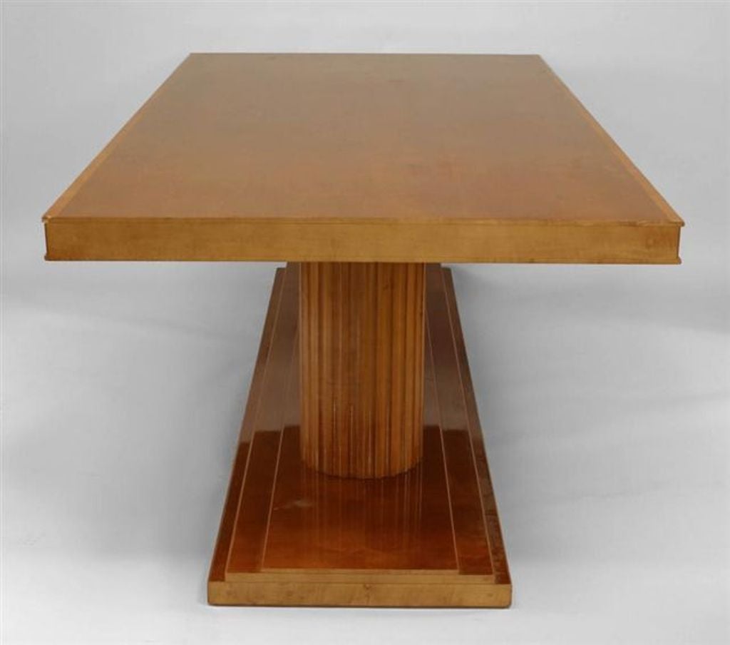 Two American 1940s Oval Conference/Dining Tables