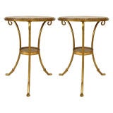 Two French Directoire Style Gueridon End Tables