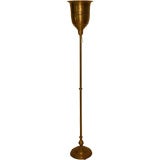 Brass and Bronze Torchere--Floor Lamp