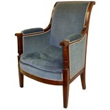 Empire Bergere Blue Upholstery Armchair