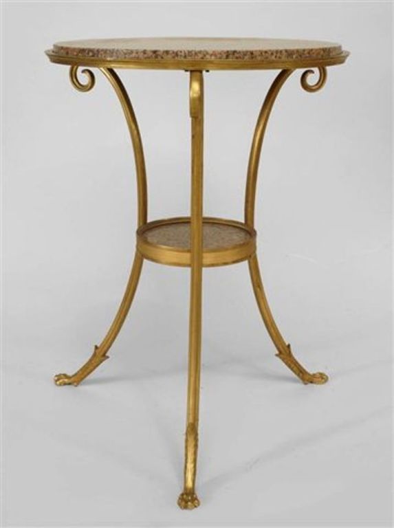 Two French Directoire Style Gueridon End Tables