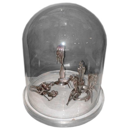 Three Silver Abstract Figures(Created from Flatware)