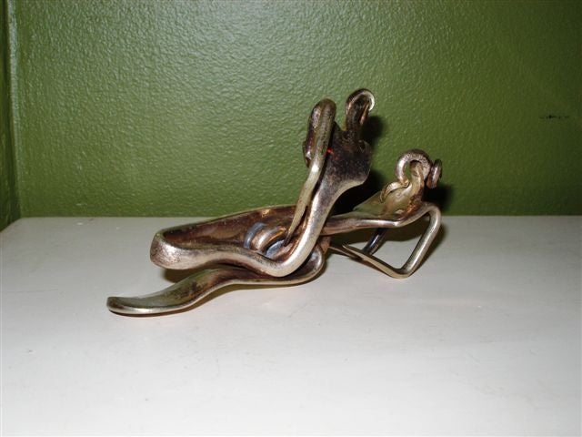 20th Century Three Silver Abstract Figures(Created from Flatware)