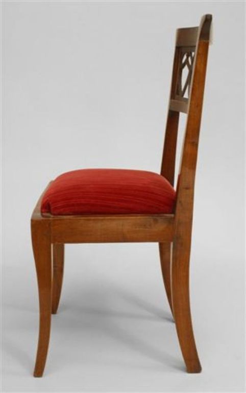 Set of Eight Continental Baltic Mahogany Side Chairs