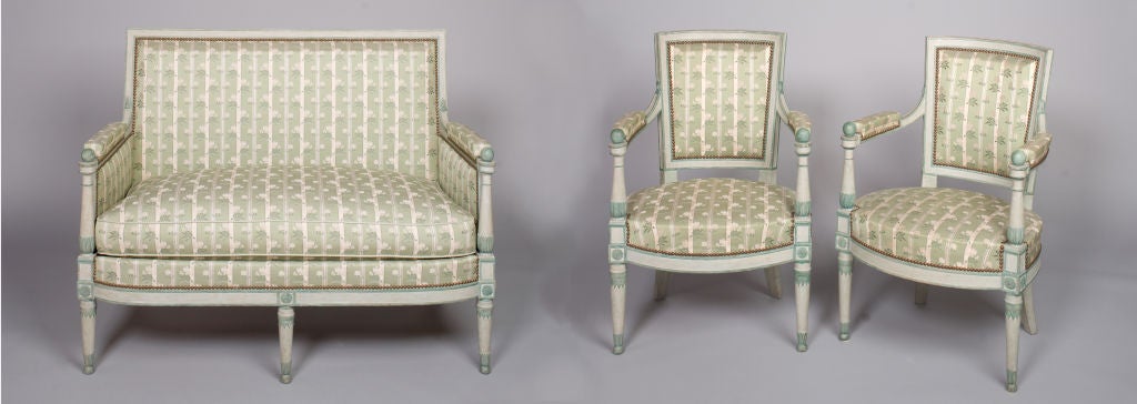 French Late Louis XVI/Directoire Period Salon Suite
