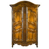 Antique French, Late 18th Century, Fruitwood, Provençal Armoire