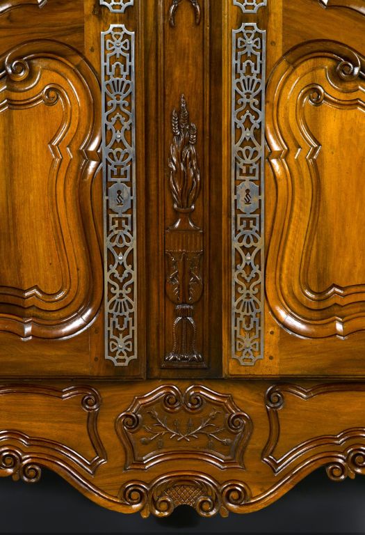 18th Century and Earlier French, Late 18th Century, Fruitwood, Provençal Armoire For Sale
