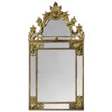 Antique French Régence Period, Giltwood Mirror