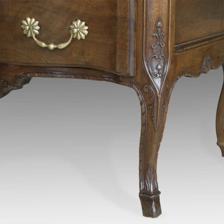 French Régence, Walnut, Two-Drawer Commode