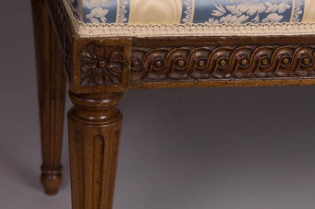 18th Century and Earlier French Louis XVI Period, Beechwood Banquette For Sale