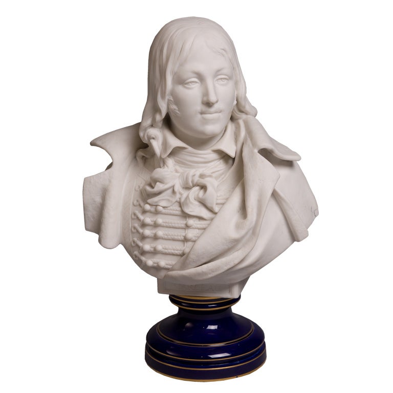 French, Late 19th Century, Sèvres Biscuit Bust For Sale
