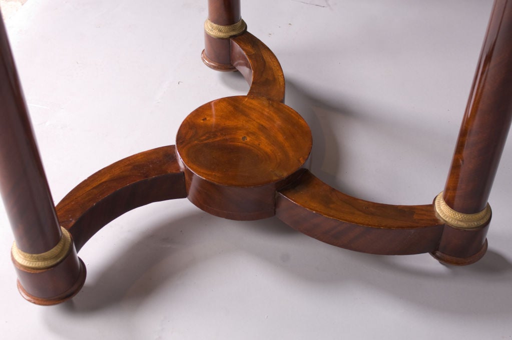 French Empire Period, Mahogany Gueridon Table