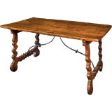 Antique Spanish, Walnut Library Table