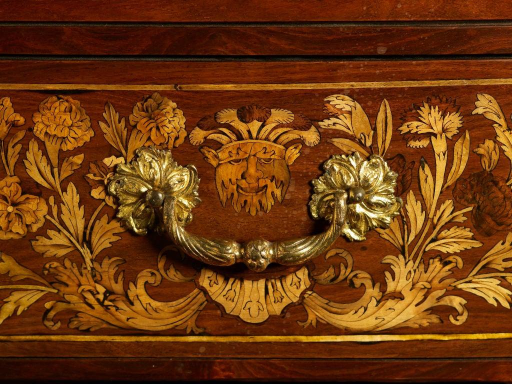 French Louis XIV Period, Marquetry Commode 3