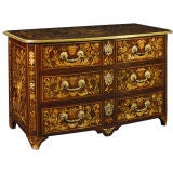 Antique French Louis XIV Period, Marquetry Commode