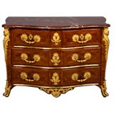 French Louis XV Period, Marquetry Commode Stamped, "MONDON”