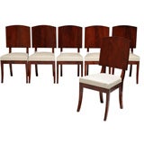 Set of six mahogany sidechairs