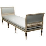 Antique Late Gustavian painted daybed