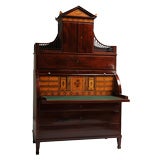 Louis XVI fruitwood inlaid mahogany secretaire