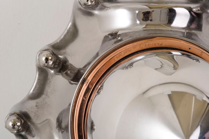 Polished Aluminum and Brass RAF Hawker Airplane Propeller