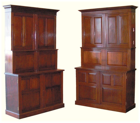 Pair of Rare 'Bristol' Apothecary Cabinets In Excellent Condition In New York, NY