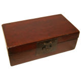 Antique Red Leather Box