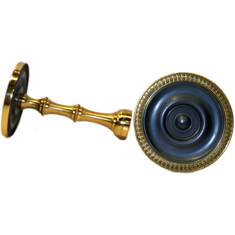 Brass and Gun Metal Curtain Tie Backs