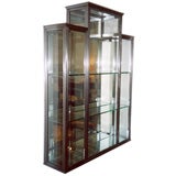 Pair of Glass and Metal Vitrines