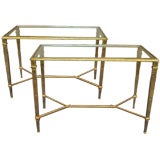 Pair of Gilt Iron End Tables