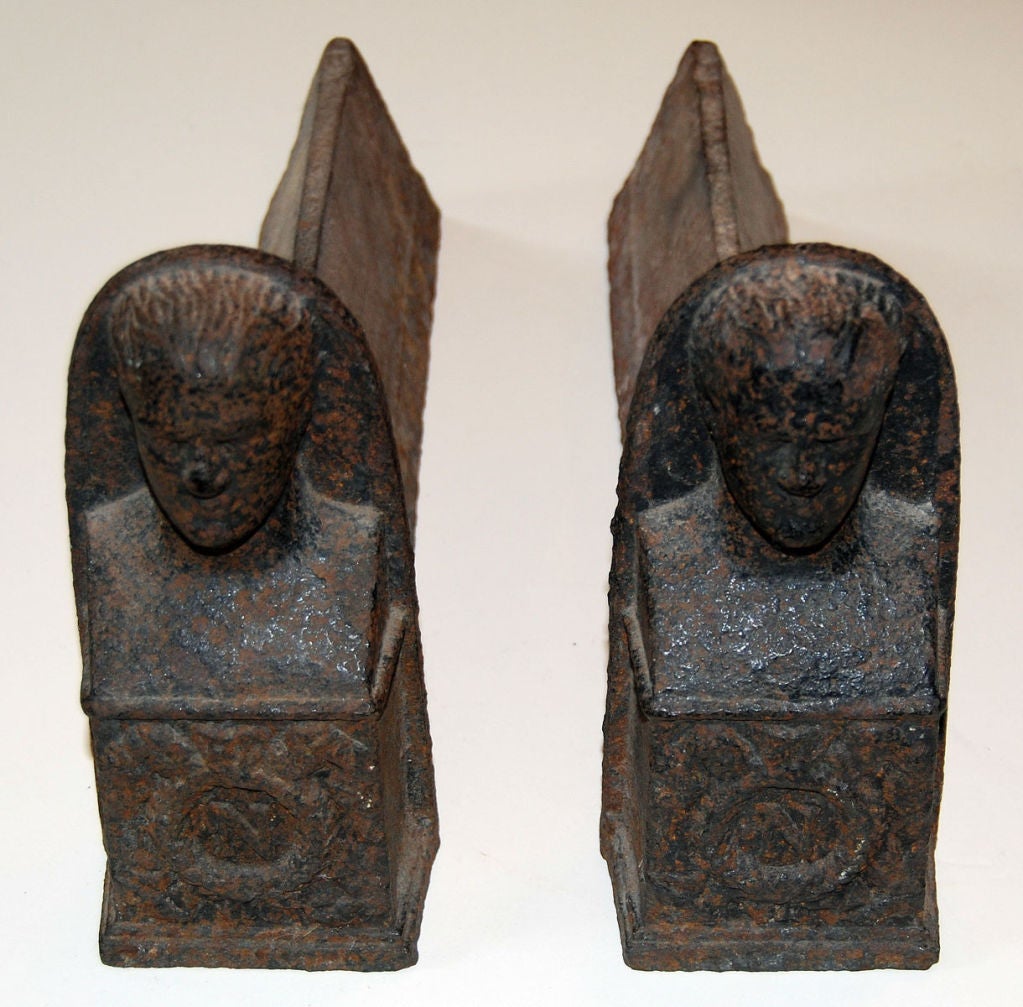 Pair of Mid 19th Century Fire Dogs