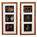 Framed Beadwork Panels, circa 1850