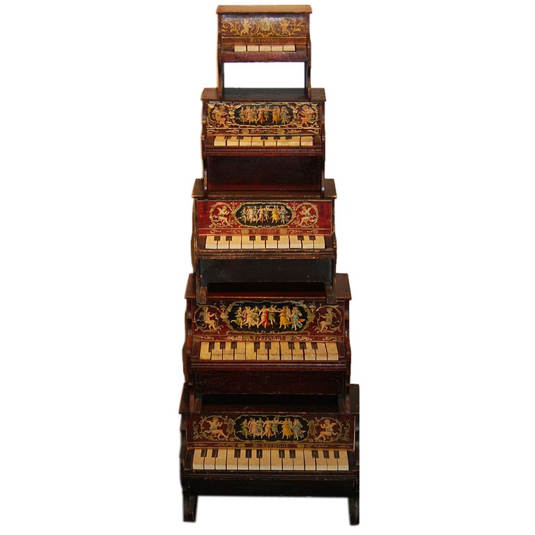 Collection of Pianos from the A. Schoenhut  Company, c. 1910