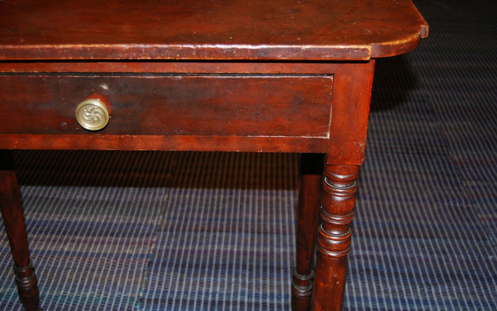 Sheraton Massachusetts Side Table, circa 1830 For Sale