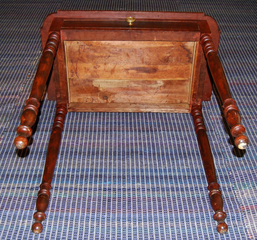 Cherry Massachusetts Side Table, circa 1830 For Sale