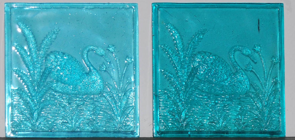 American Pressed Glass Tiles, circa 1900