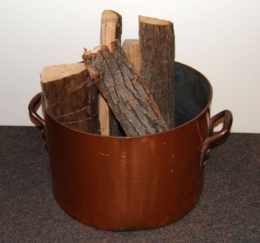 Large Copper Cooking Pot at 1stDibs