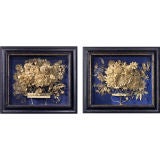 Late 18th Century Pair of Shadowbox Pictures