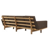 Oak and cushion sofa by Hans Wegner