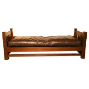 Mission Oak, Arts&Crafts Daybed by L&JG Stickley