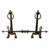 Pair of large andirons