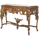Gilded Chinese console table