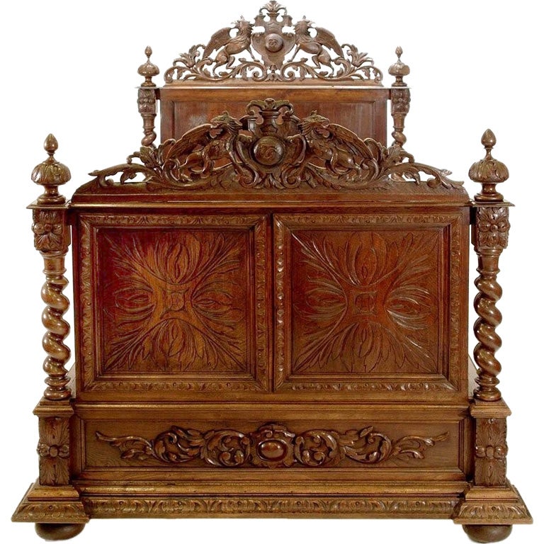 Spanish style carved bed at 1stDibs spanish bed