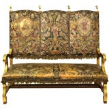 Embossed leather Spanish style sette