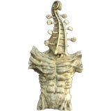 Scroll head sculpture by Marston Smith