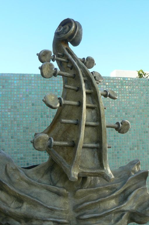 Scroll head sculpture by Marston Smith
